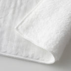 Marshmallow Gauze & Pile towel handkerchief in White