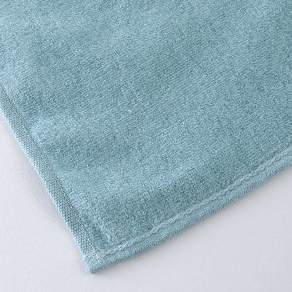 Airy Touch face towel in Blue Green