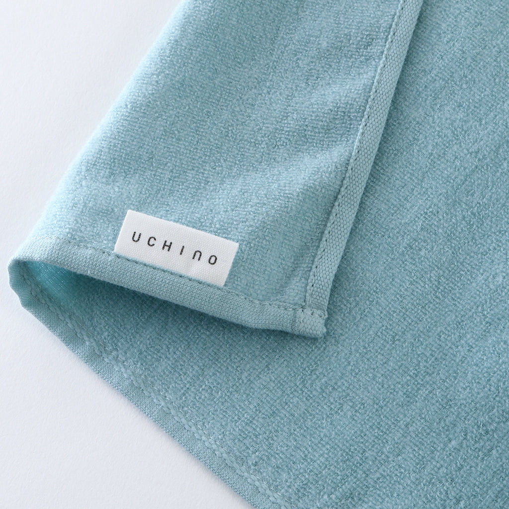 Airy Touch face towel in Blue Green