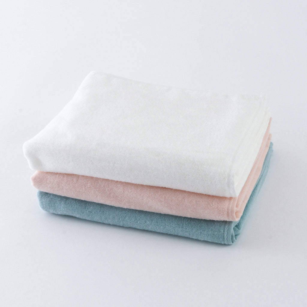 Airy Touch face towel in Blue Green