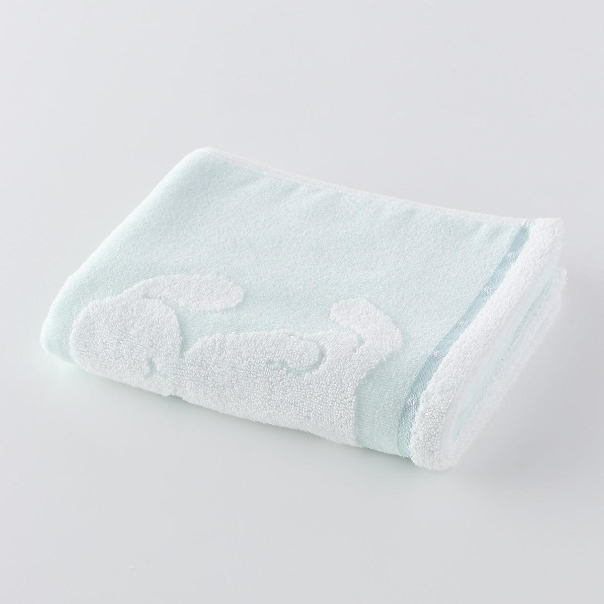 Fuwafuwa Bunny face towel in Light Blue