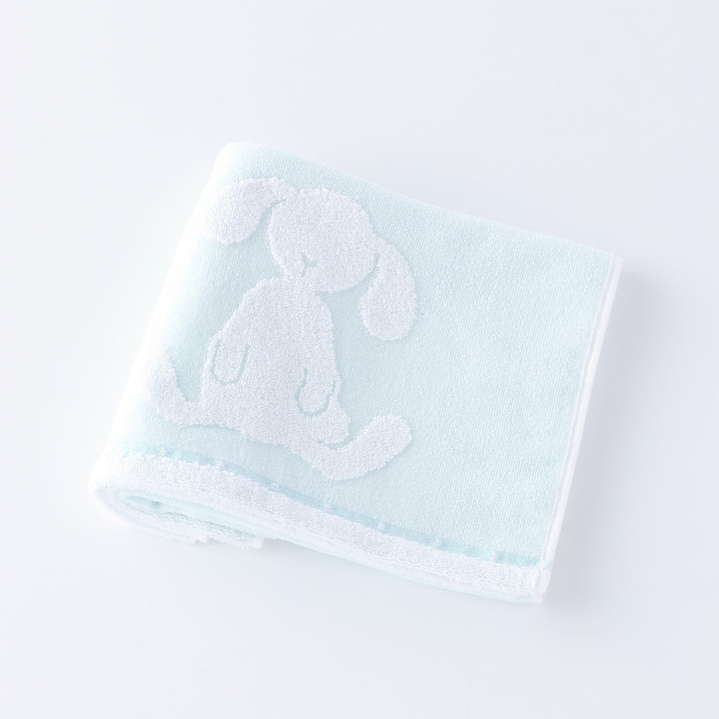 Fuwafuwa Bunny face towel in Light Blue
