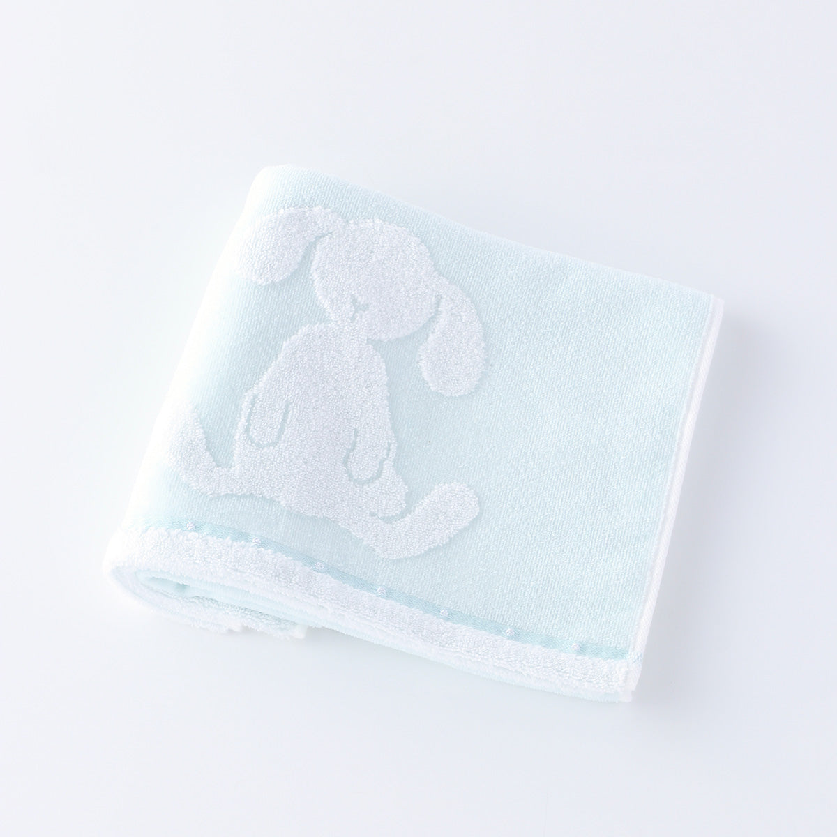 Fuwafuwa Bunny face towel in Light Blue