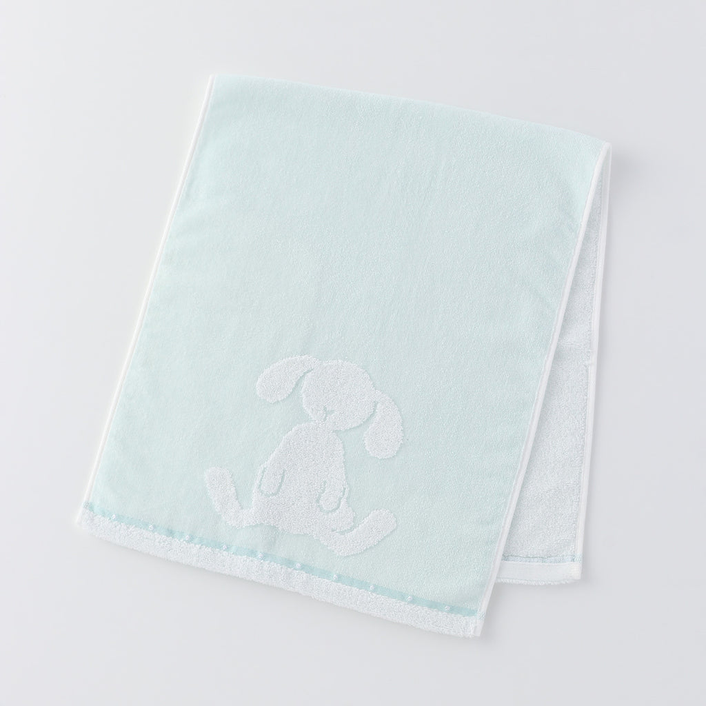 Fuwafuwa Bunny face towel in Light Blue