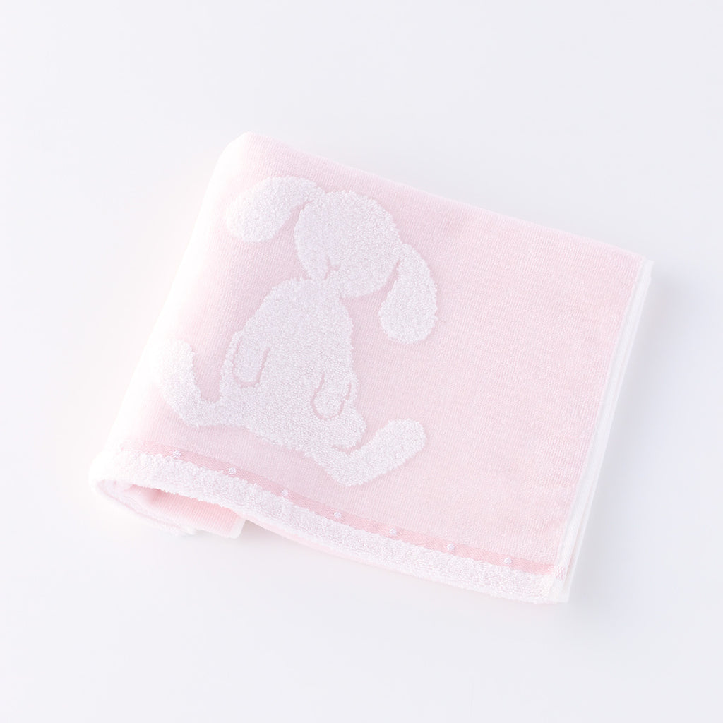 Fuwafuwa Bunny face towel in Light Pink