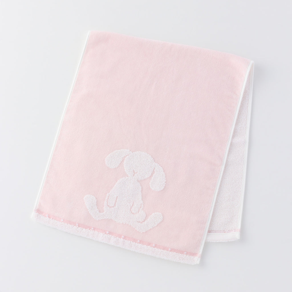 Fuwafuwa Bunny face towel in Light Pink