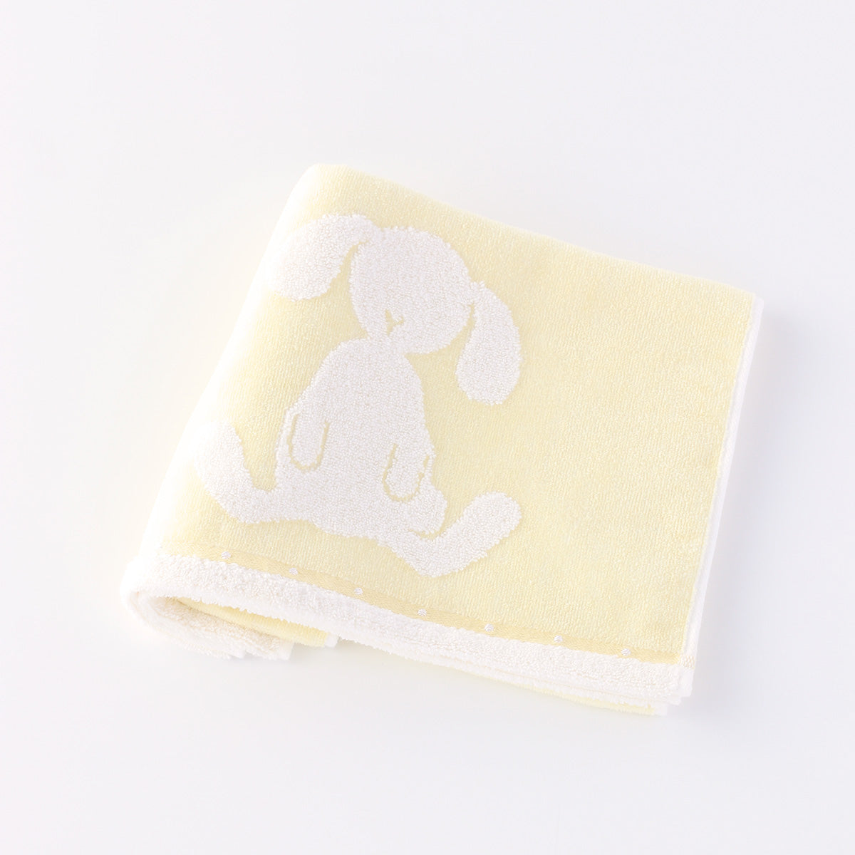 Fuwafuwa Bunny face towel in Light Yellow