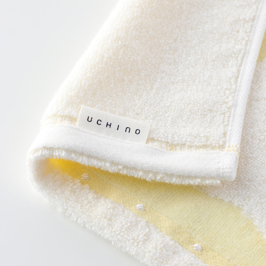 Fuwafuwa Bunny face towel in Light Yellow