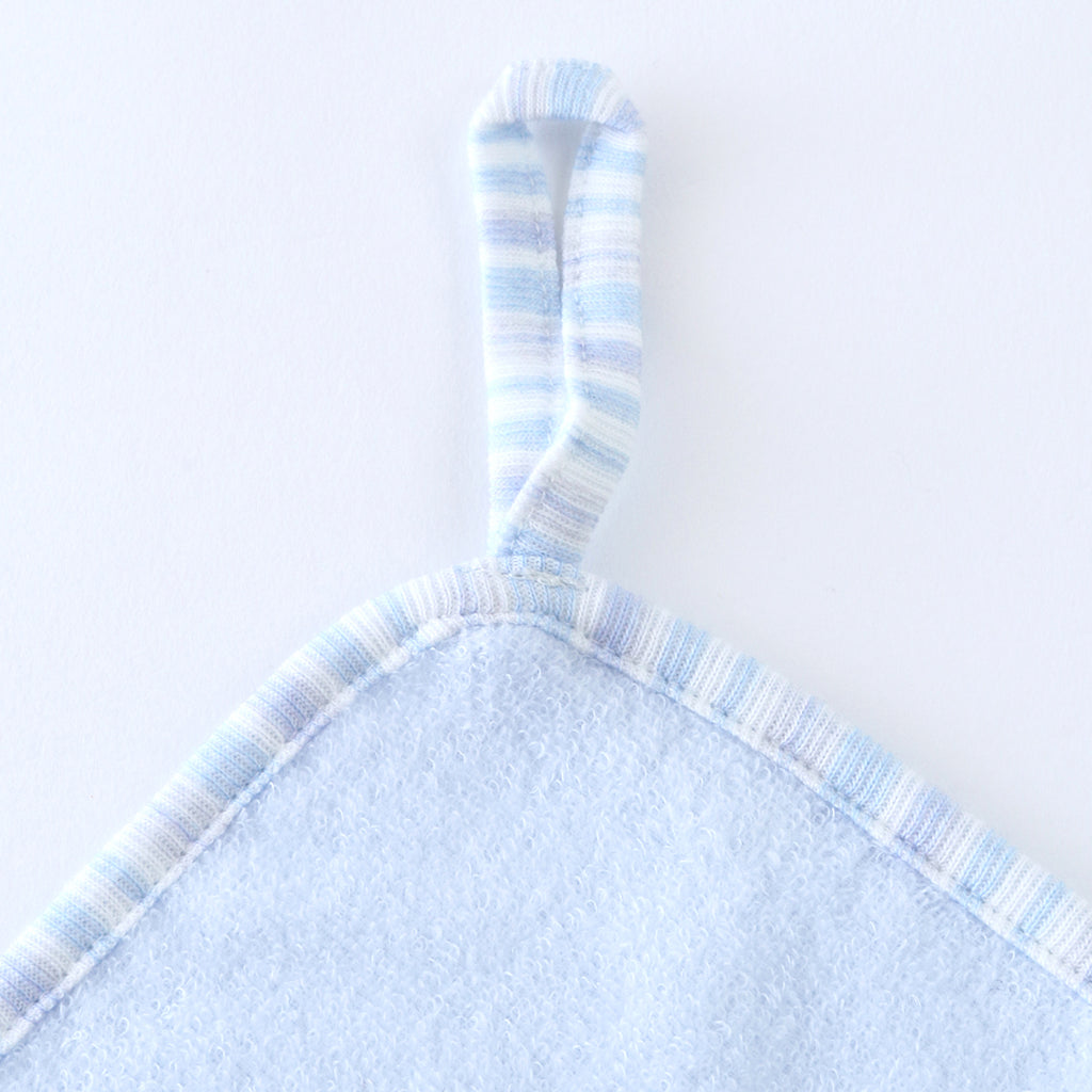 Airy Touch fluffy guest towel with loop in Blue
