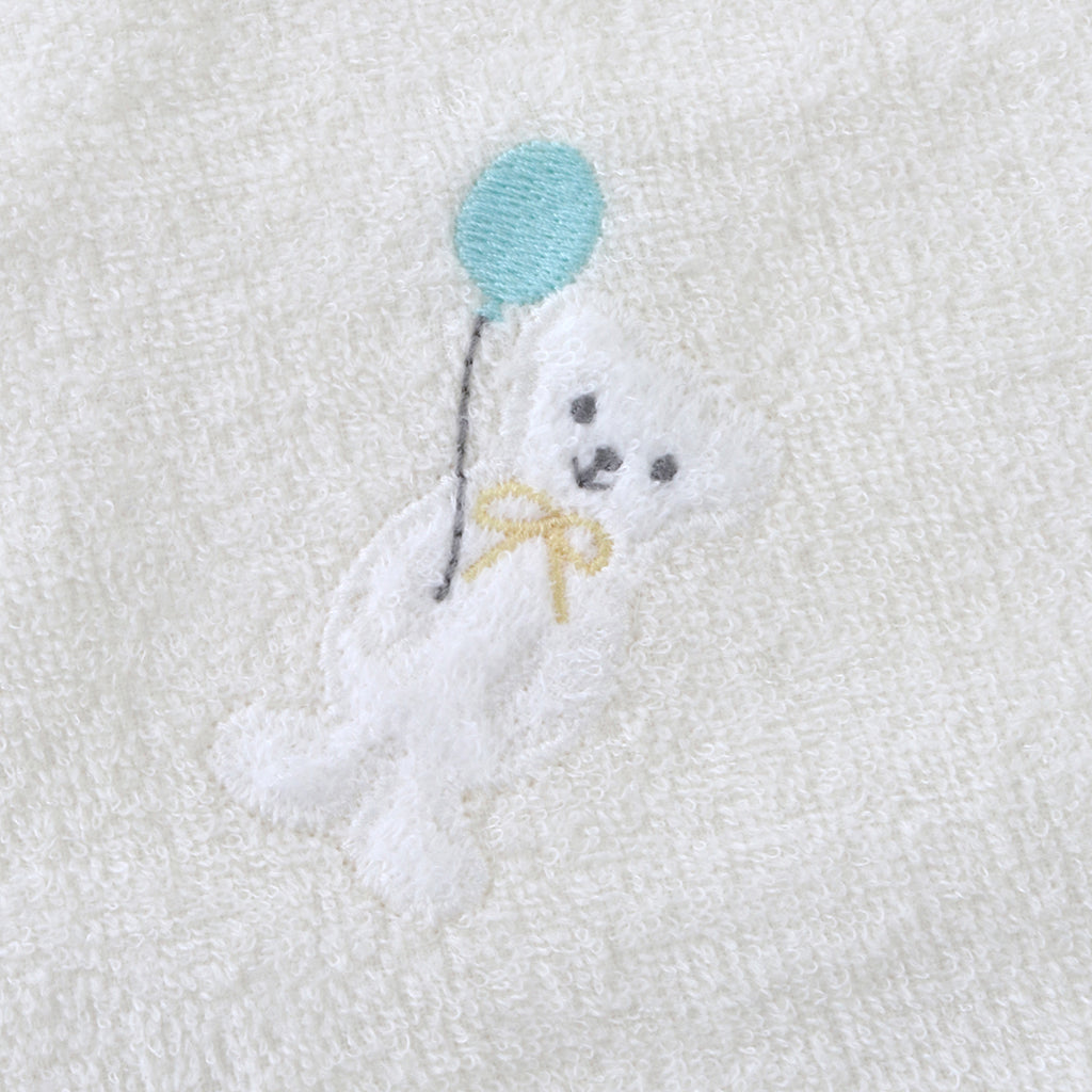 Airy Touch fluffy guest towel with loop in Ivory