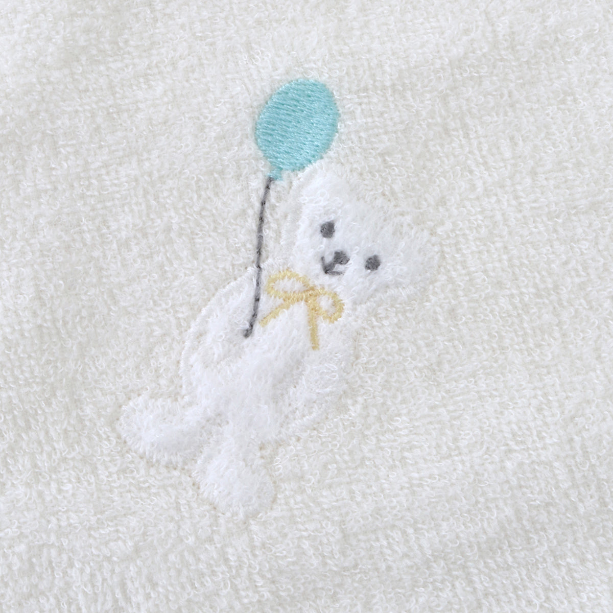 Airy Touch fluffy guest towel with loop in Ivory