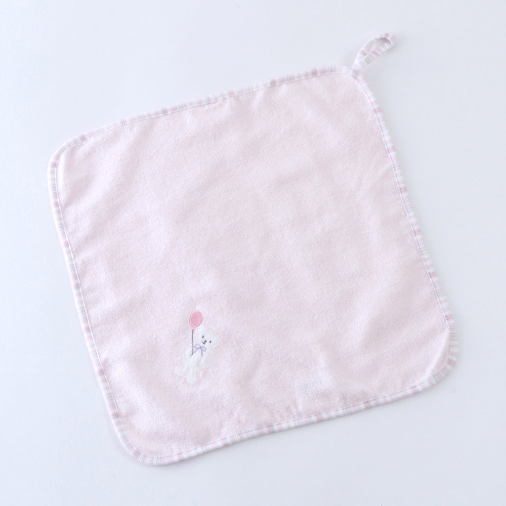 Airy Touch fluffy guest towel with loop in Pink
