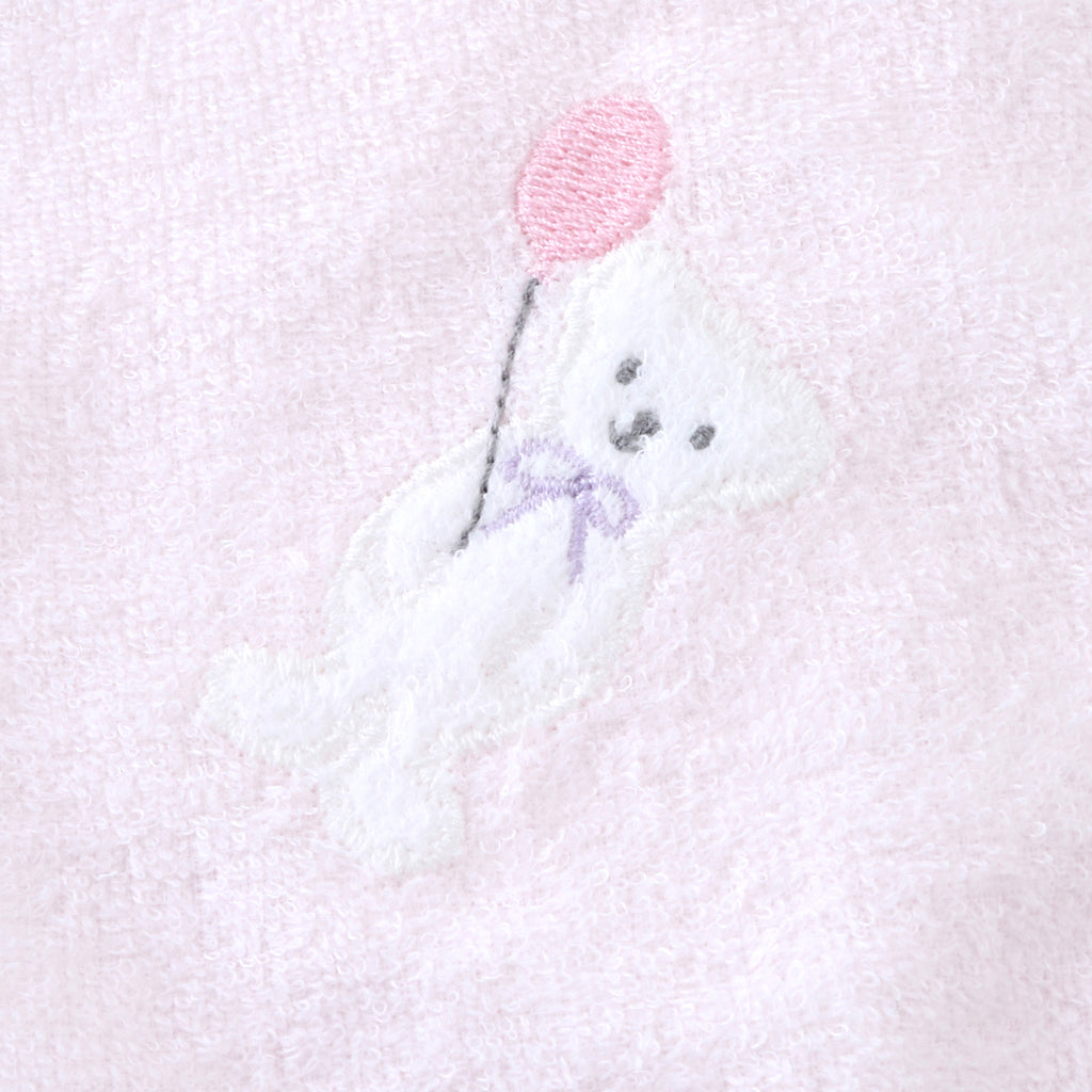 Airy Touch fluffy guest towel with loop in Pink