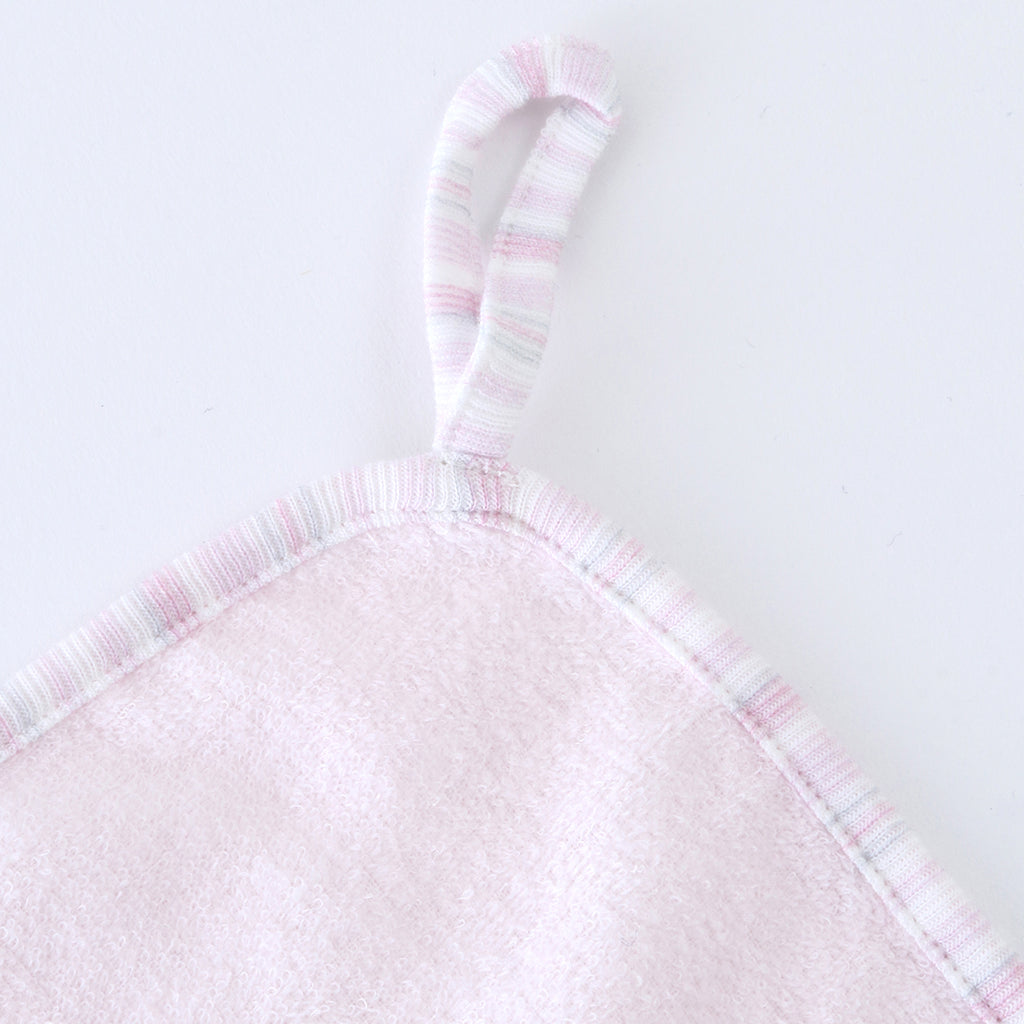 Airy Touch fluffy guest towel with loop in Pink