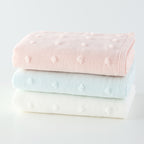 Fuwafuwa Gauze Dot face towel in Blue