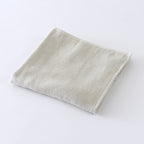 Tea-dyed organic gauze guest towel in Green