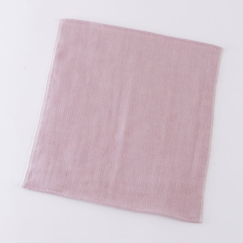 Wine-dyed Organic Gauze guest towel in Pink