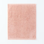 Plant-dyed Organic Pile guest towel in Pink