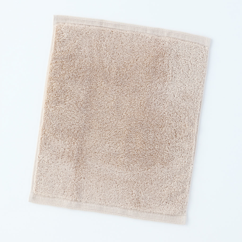 Organic Cotton guest towel in Beige