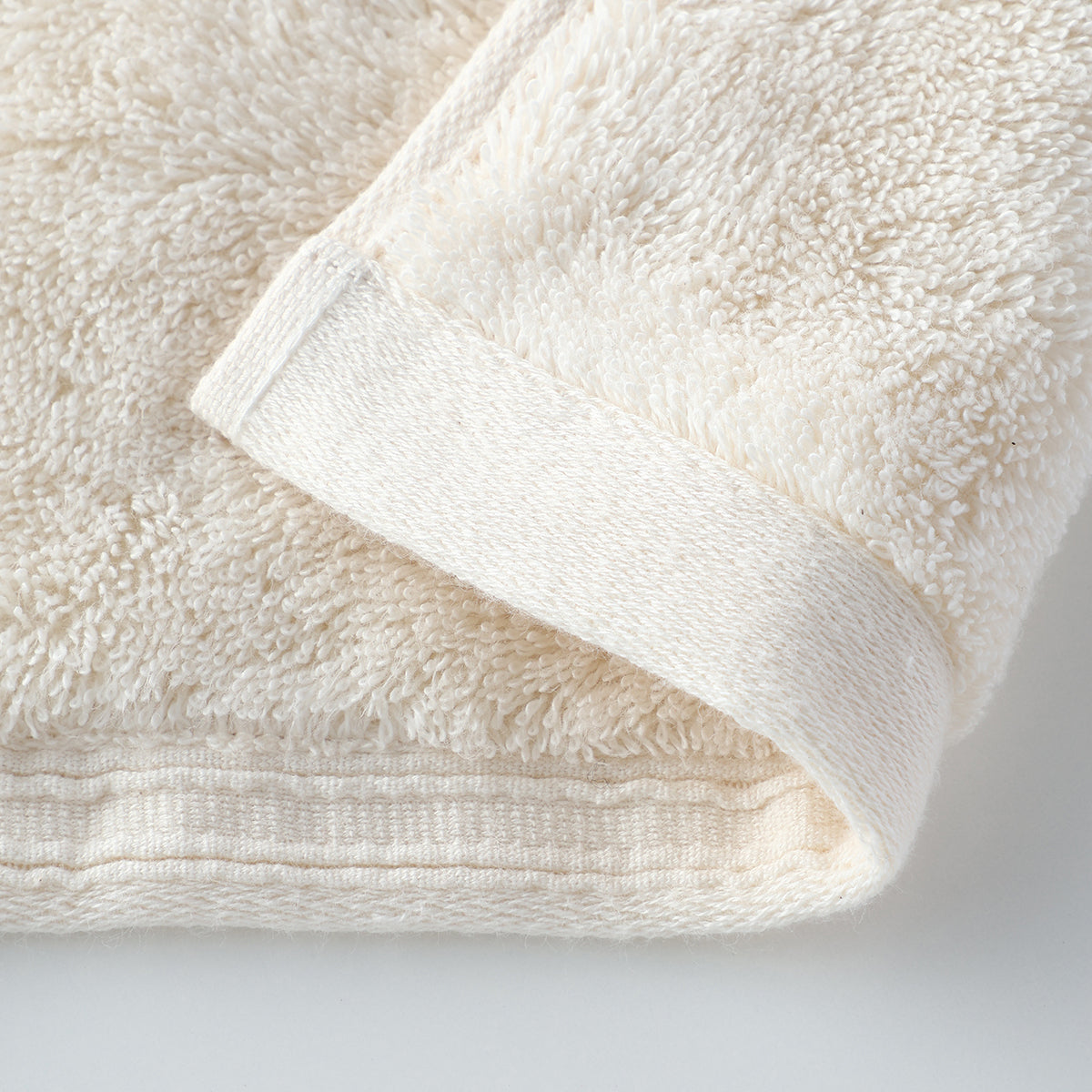 Organic Cotton guest towel in Ivory