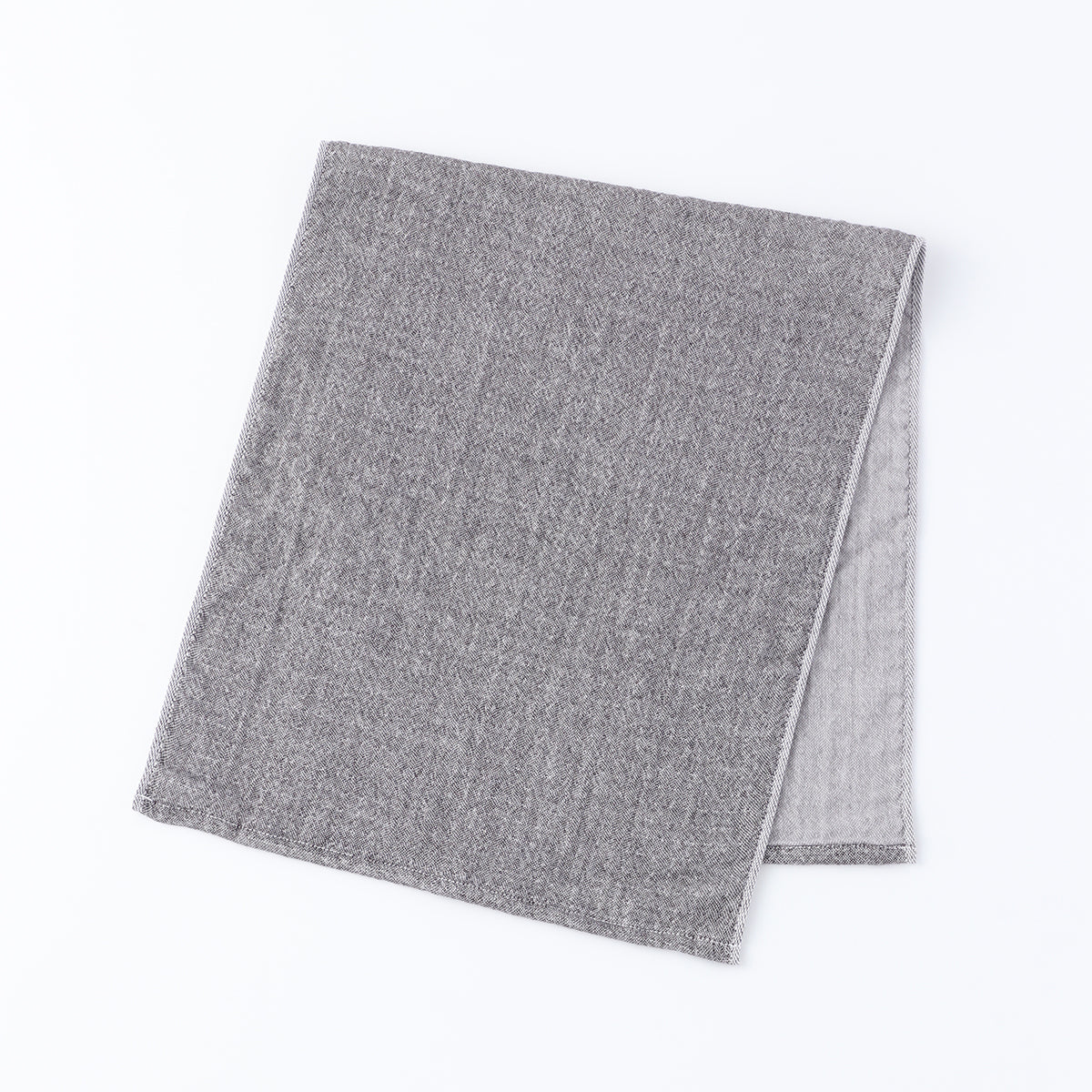 Marshmallow Puff Gauze face towel in Dark Grey