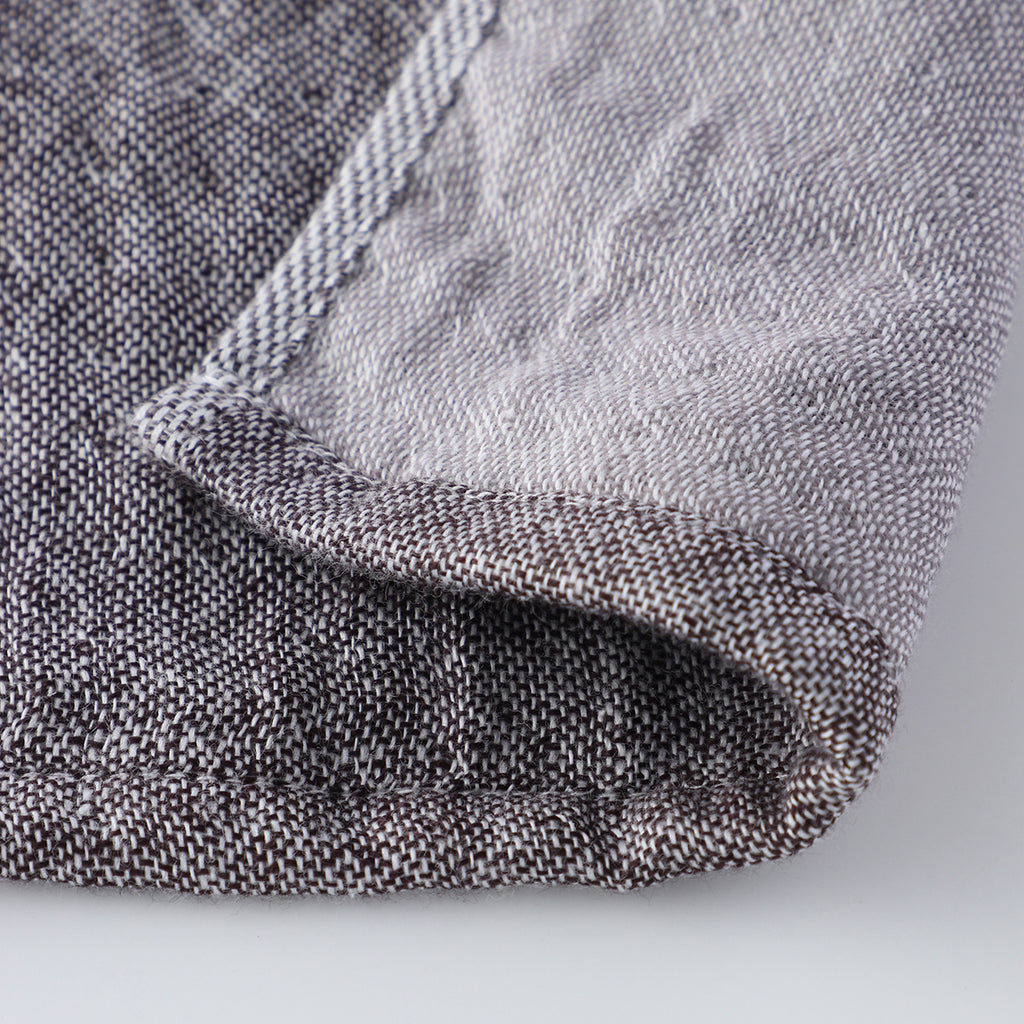 Marshmallow Puff Gauze face towel in Dark Grey
