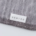 Marshmallow Puff Gauze face towel in Dark Grey