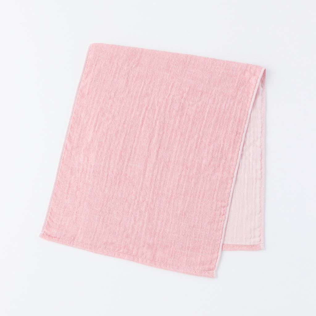 Marshmallow Puff Gauze face towel in Pink