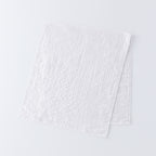 Marshmallow Puff Gauze face towel in White