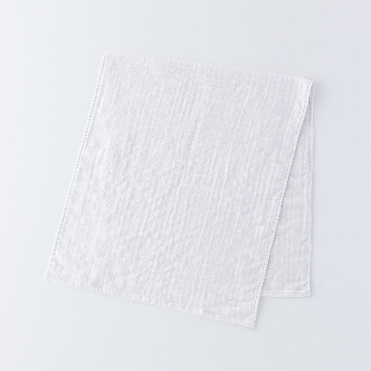Marshmallow Puff Gauze face towel in White