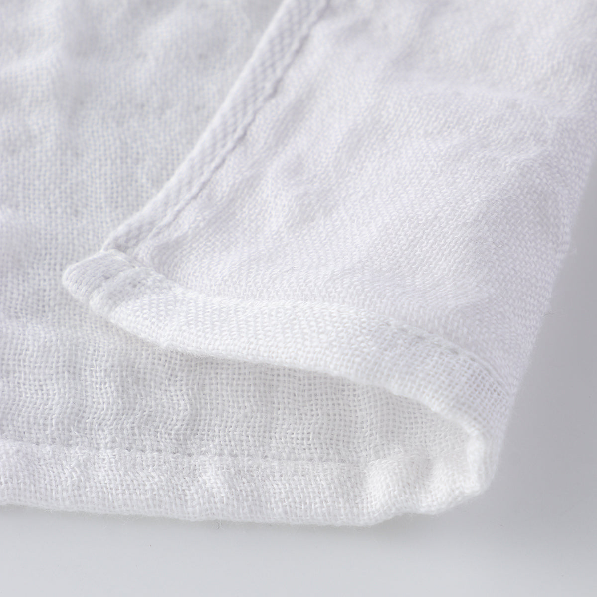 Marshmallow Puff Gauze face towel in White