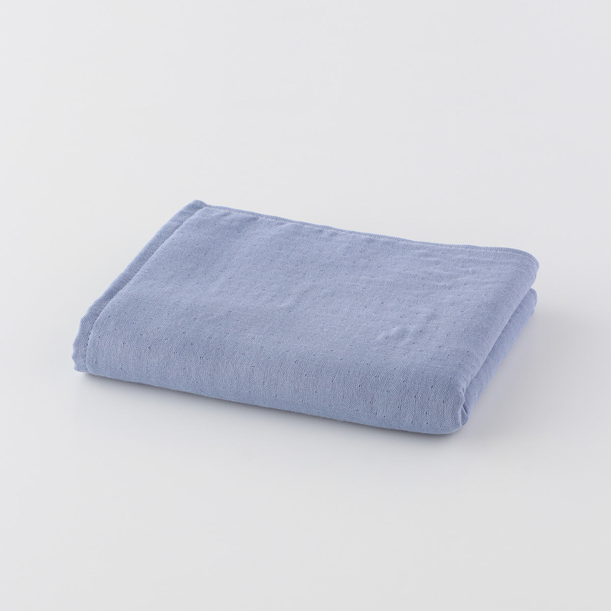 Marshmallow Gauze & Pile face towel in Blue