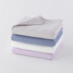 Marshmallow Gauze & Pile face towel in Blue