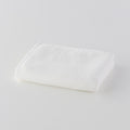 Marshmallow Gauze & Pile face towel in White