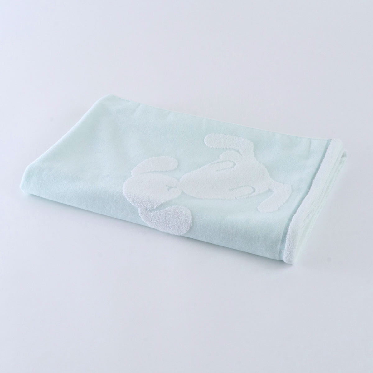 Fuwafuwa Bunny baby bath towel in Light Blue