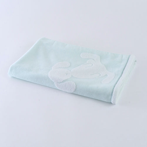 Fuwafuwa Bunny baby bath towel in Light Blue