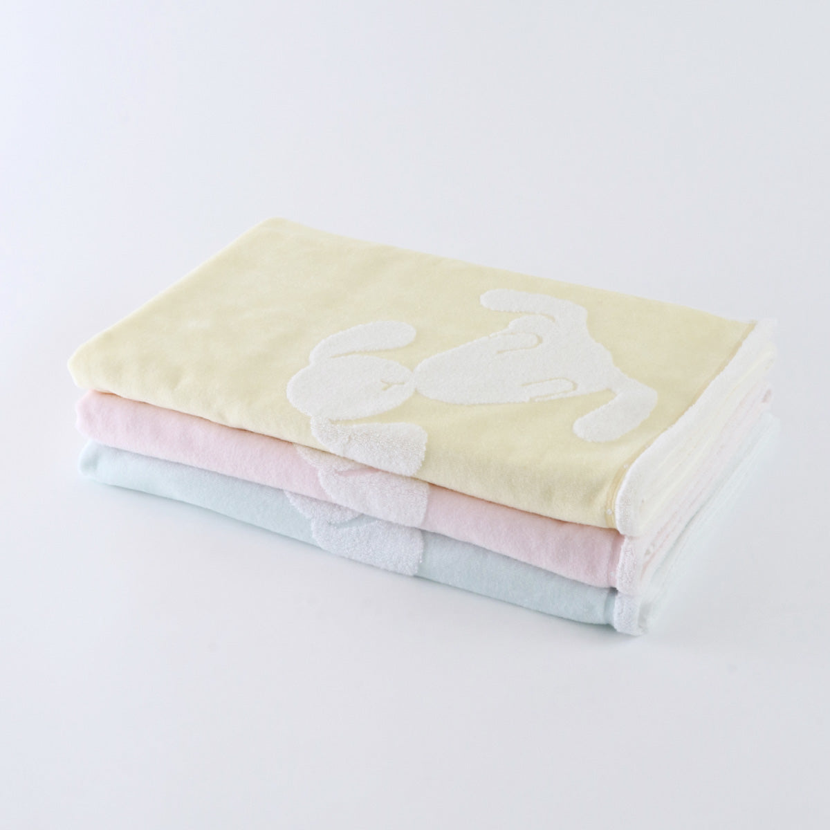 Fuwafuwa Bunny baby bath towel in Light Blue