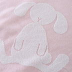 Fuwafuwa Bunny baby bath towel in Light Pink