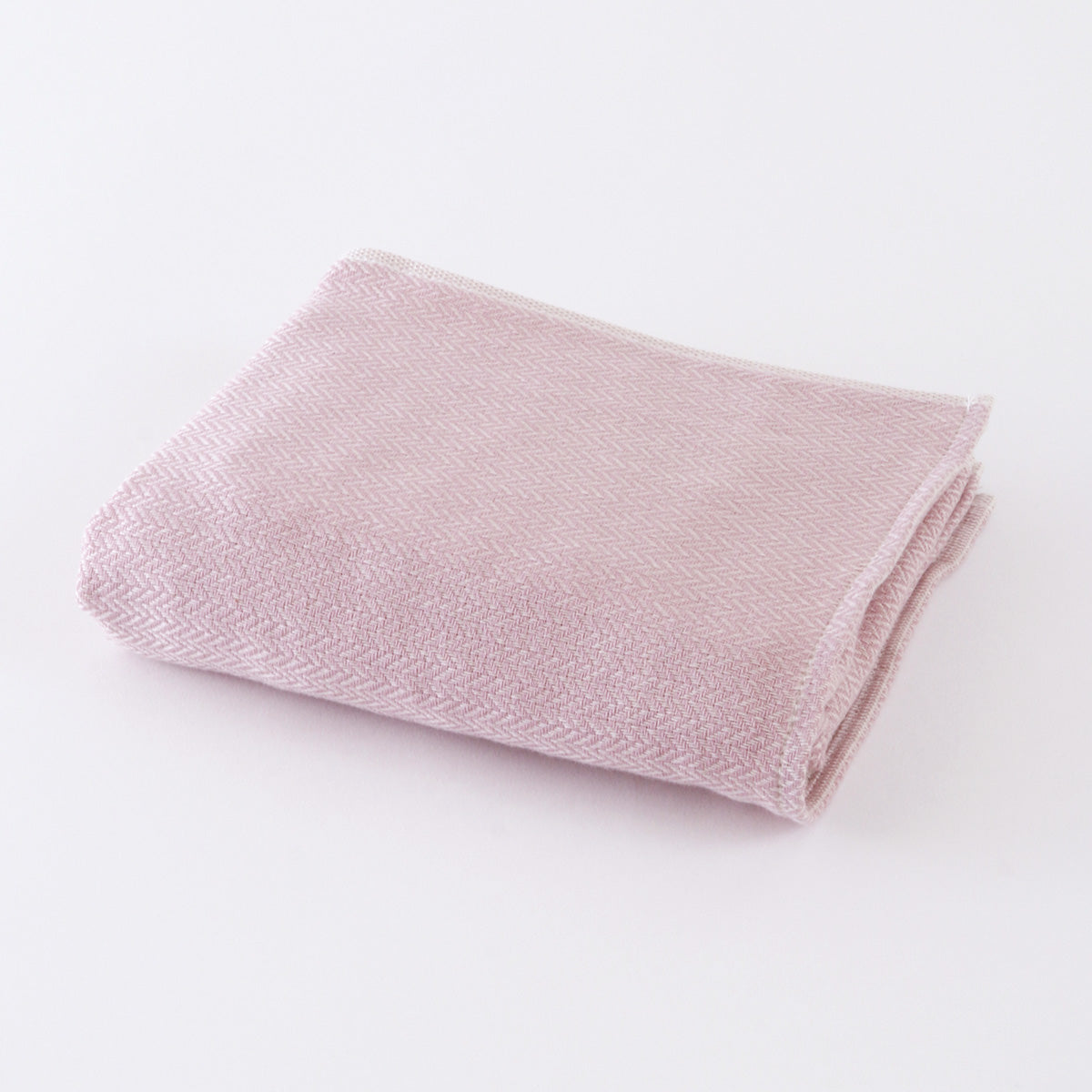 Wine-dyed Organic Gauze face towel in Pink