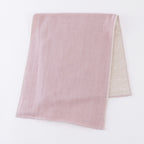 Wine-dyed Organic Gauze face towel in Pink