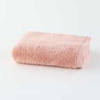 Plant-dyed Organic Pile face towel in Pink