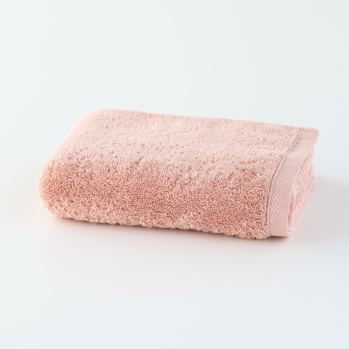 Plant-dyed Organic Pile face towel in Pink