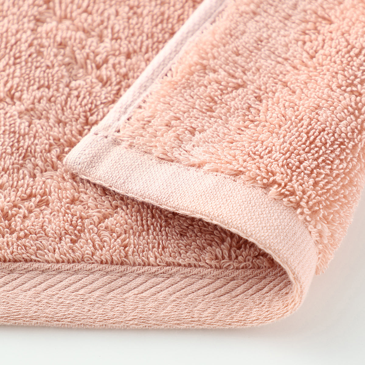 Plant-dyed Organic Pile face towel in Pink