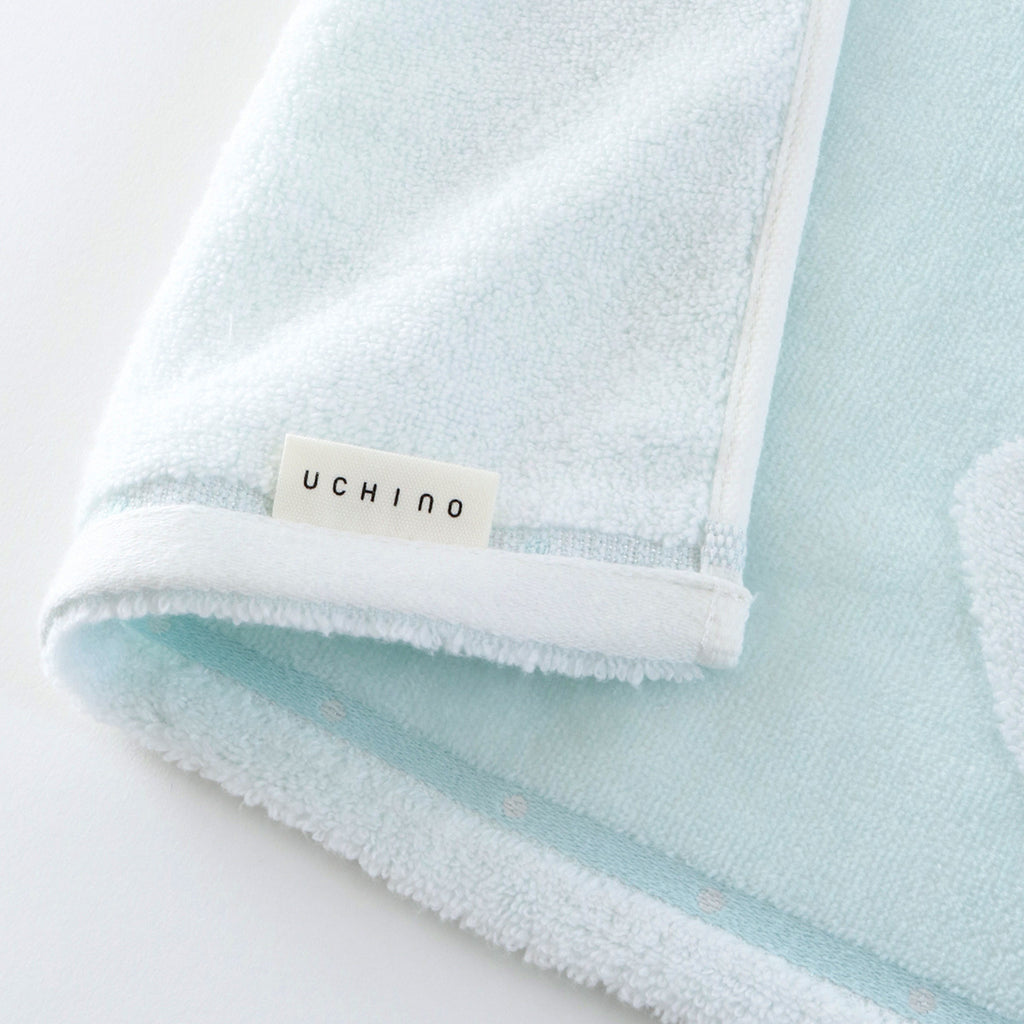Fuwafuwa Bunny bath towel in Light Blue