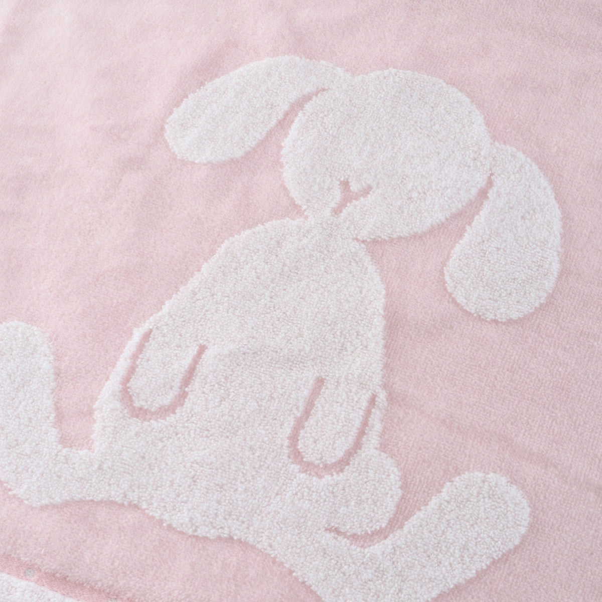 Fuwafuwa Bunny bath towel in Light Pink