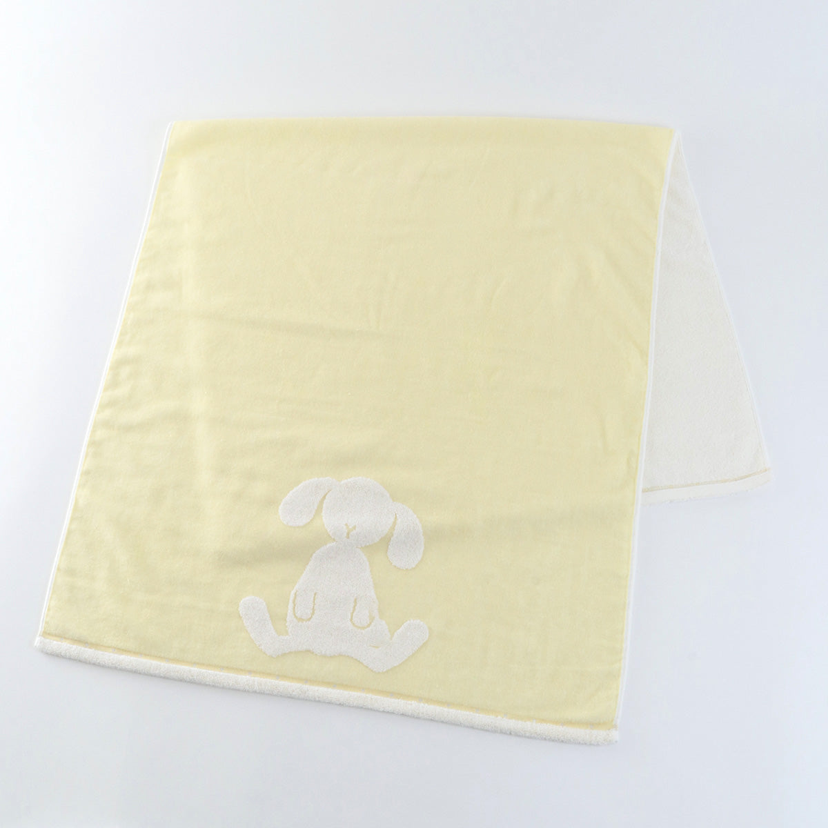 Fuwafuwa Bunny bath towel in Light Yellow