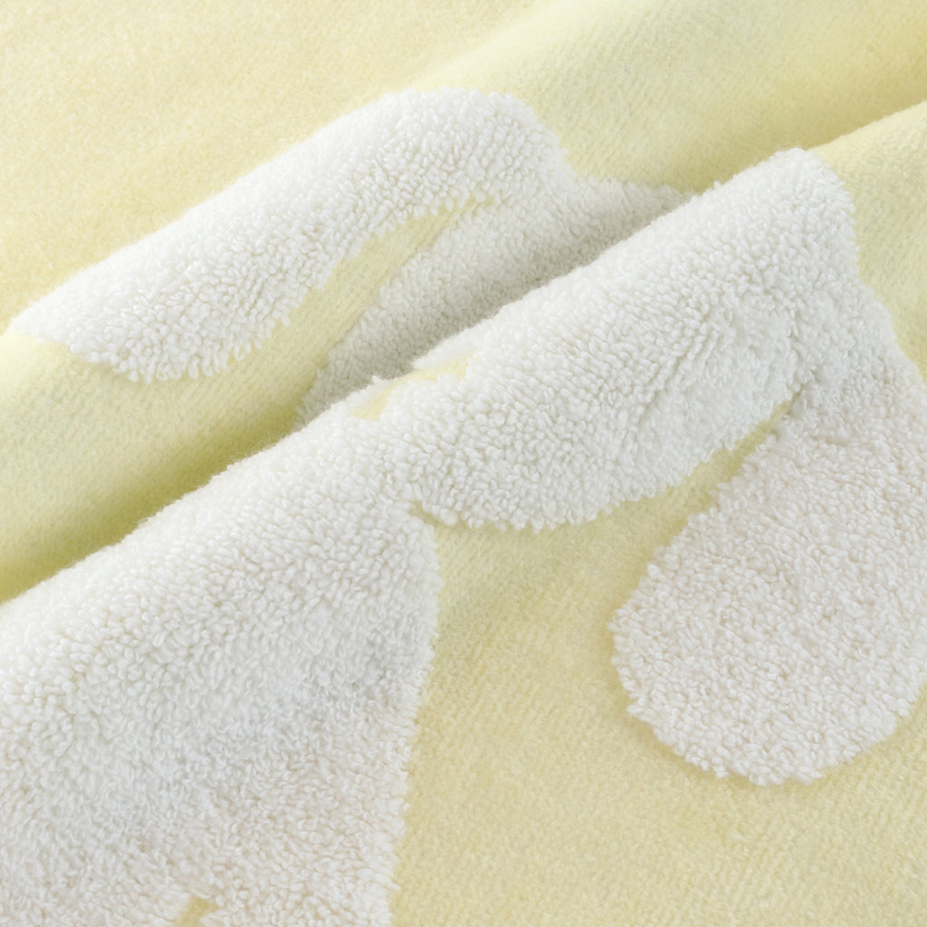 Fuwafuwa Bunny bath towel in Light Yellow