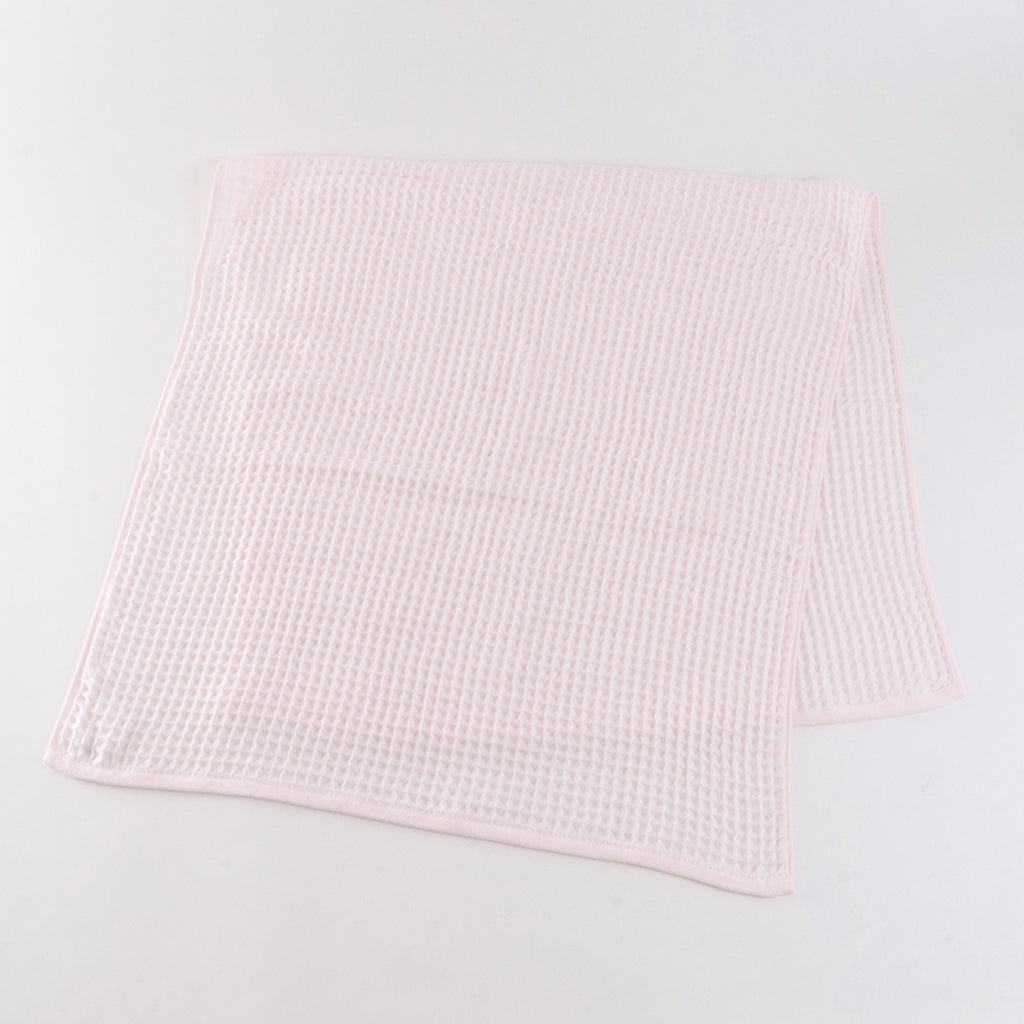 Air Waffle bath towel in Pink
