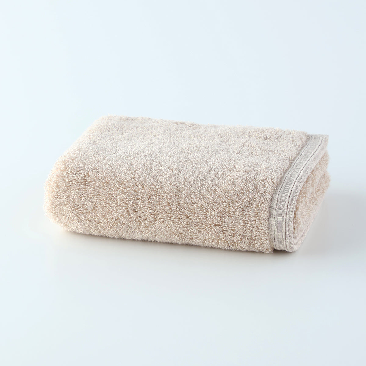 Organic Cotton face towel in Beige