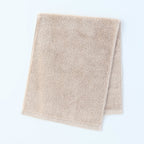 Organic Cotton face towel in Beige